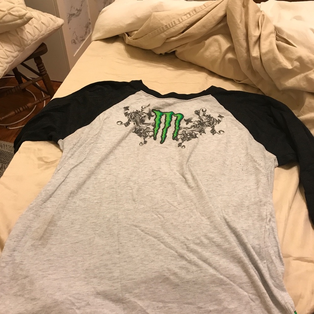 Monster energy baseball t-shirt